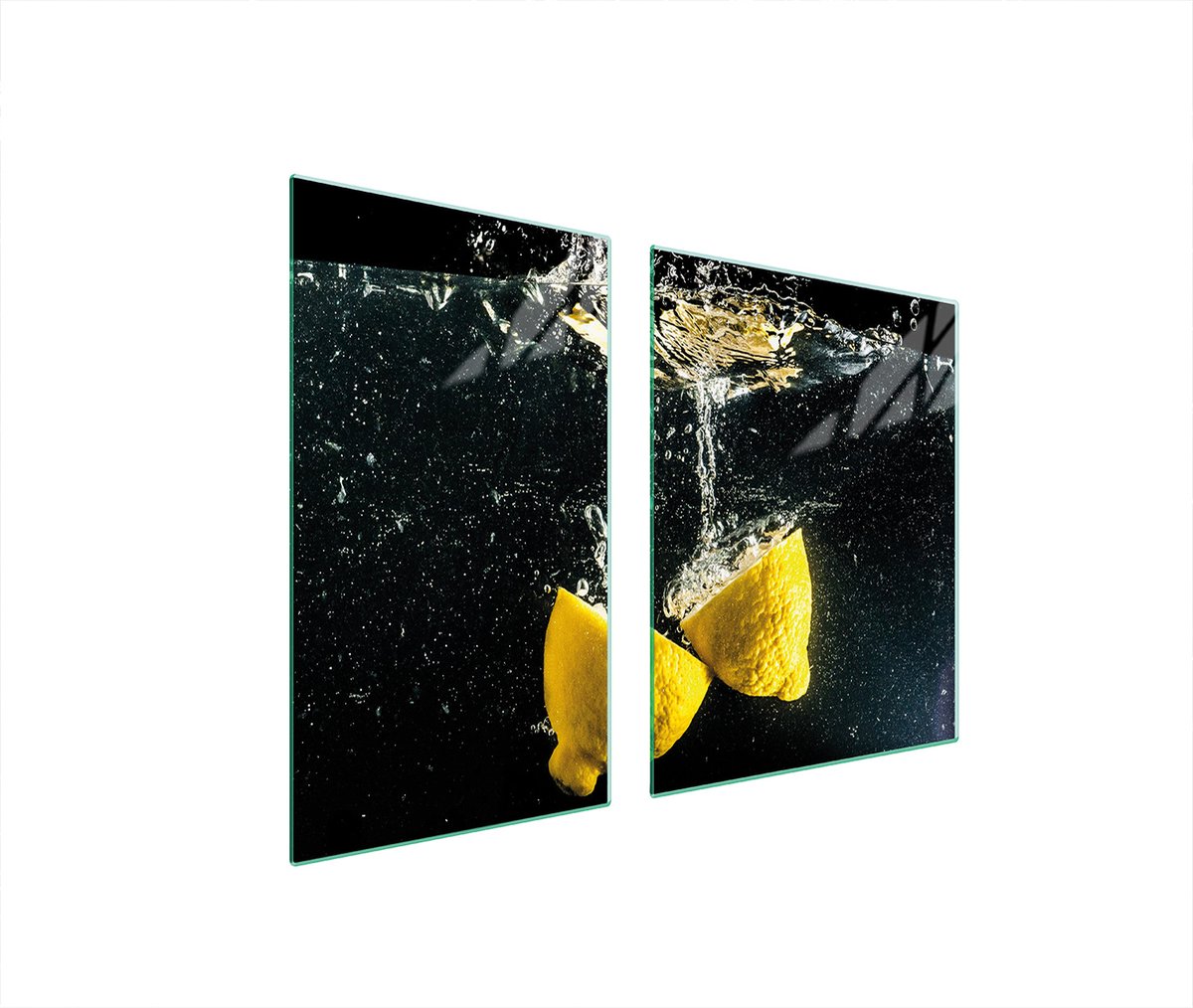 TMK ArtDeko Serie - Snijplank van glas - 100x52 cm - Citroenen - Hittebestendig