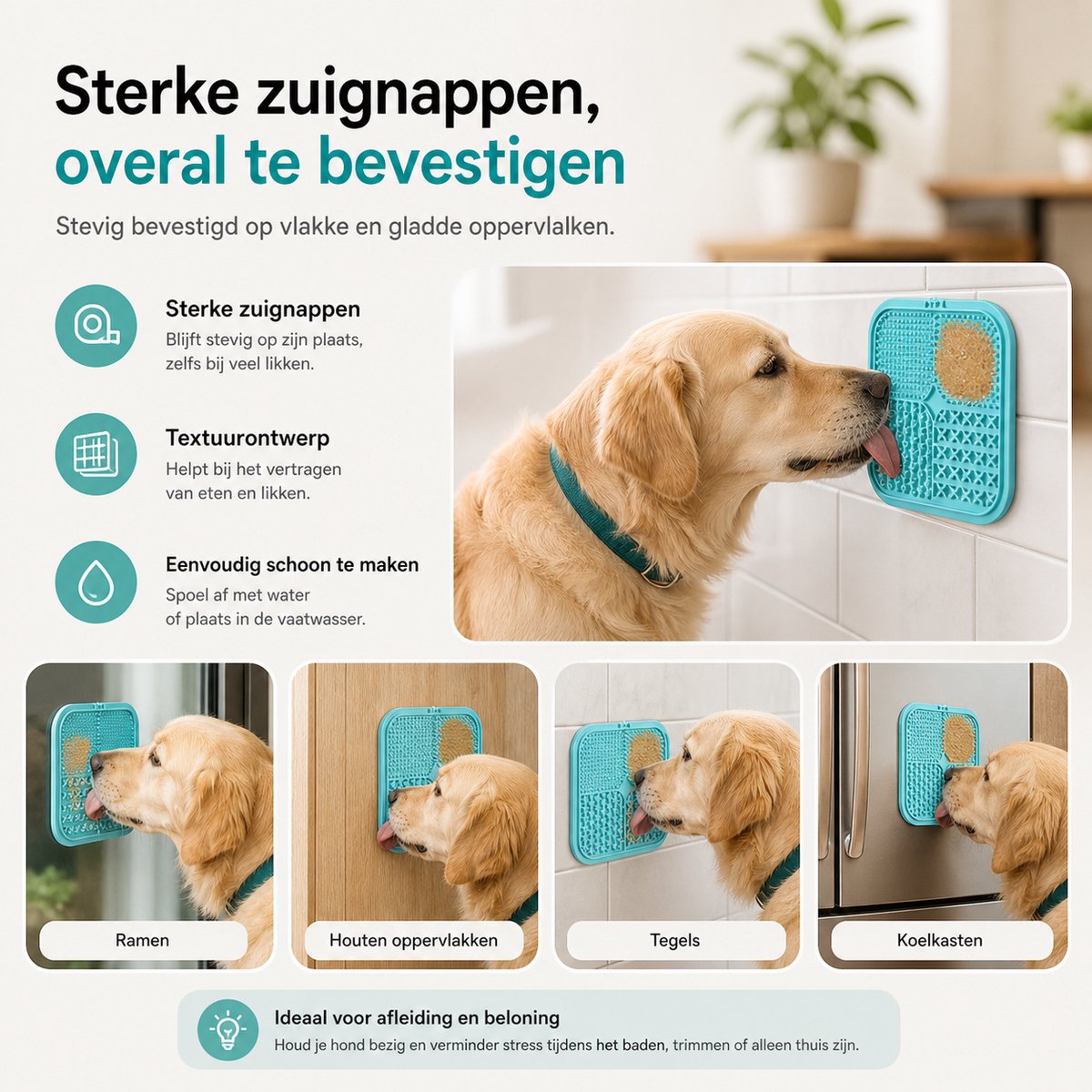 BOTC Likmat Hond met Silicone spatulas - Paars /Blauw thumbnail 4