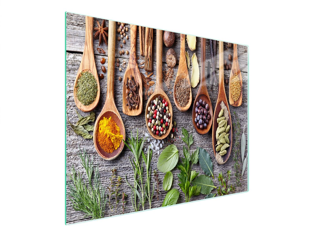 TMK ArtDeko Serie - Glazen Snijplank - 52x30 cm - Priprapen - Verhoging Werkoppervlak