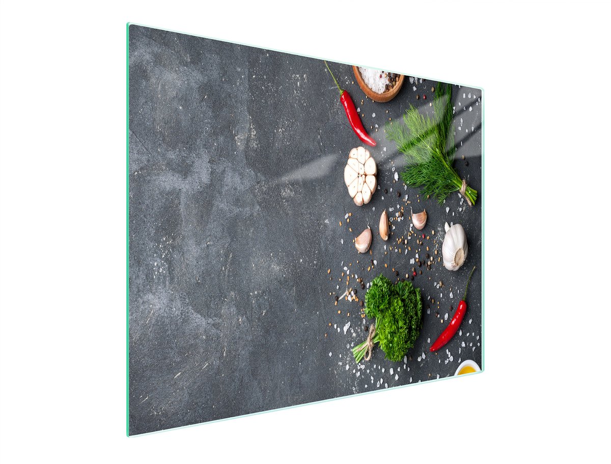 TMK ArtDeko - Snijplank van Glas - 52x30 cm - Getemperd Glas - Met Antislip - UV Print