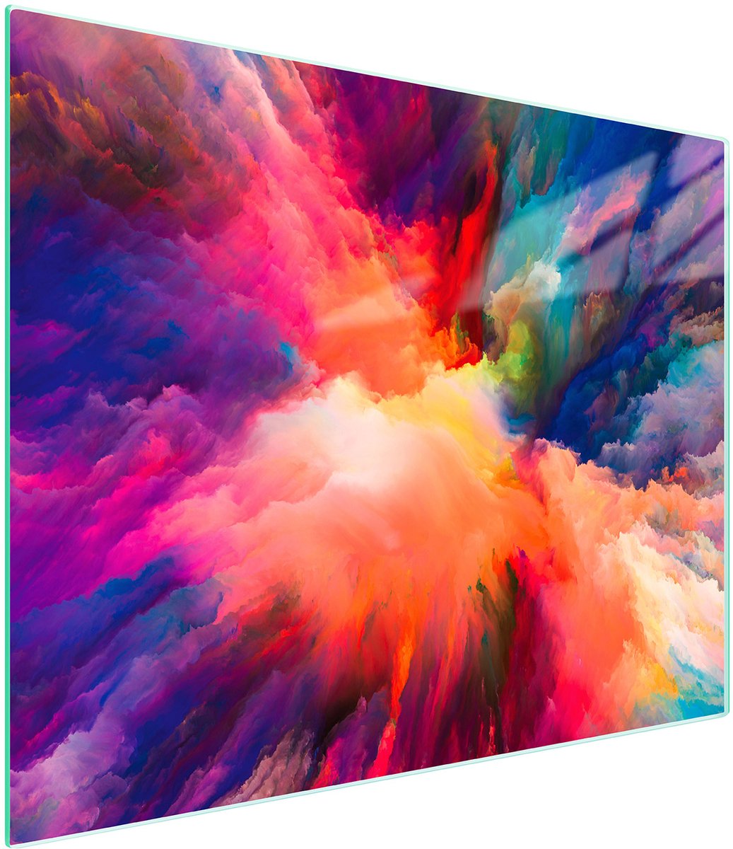 TMK ArtDeko - Snijplank - 52x30 cm - Geharde Glas - Kleurvol