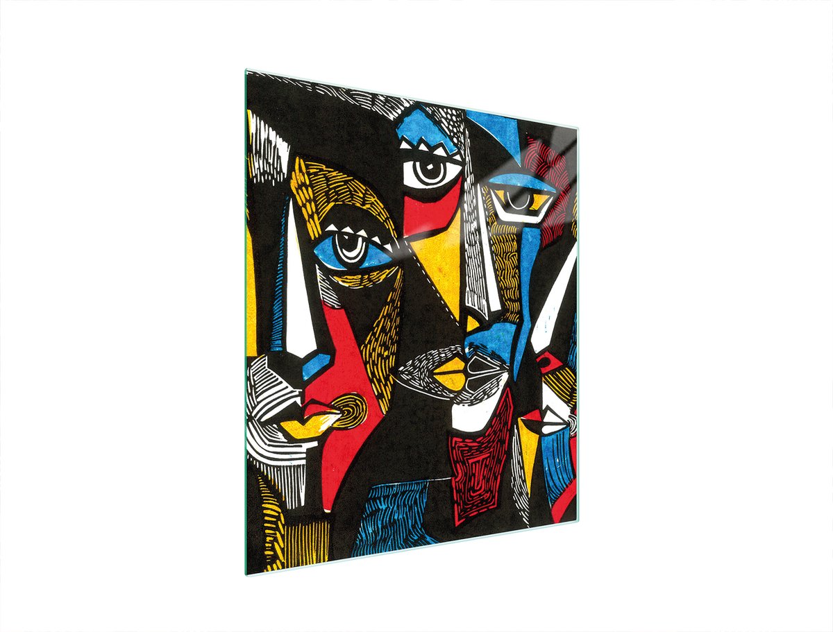 TMK ArtDeko - Snijplank van Geh. Glas - Pop Art - 45x52 cm