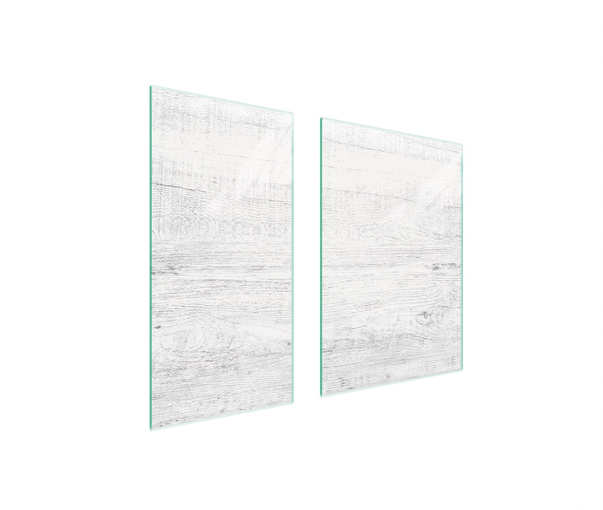 TMK ArtDeko - Snijplank - 75x52 cm - Glas - Houtmotief
