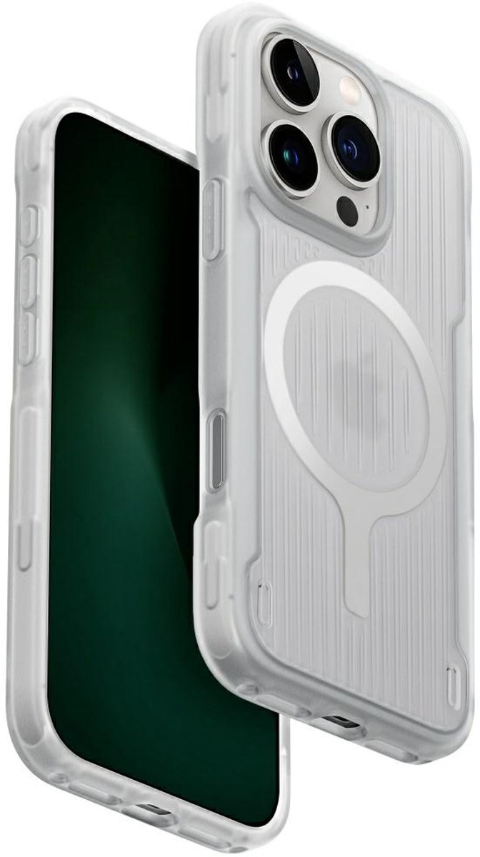 Uniq Combat Active Case Voor Iphone 16 Pro Magclick Opladen Lume Wit