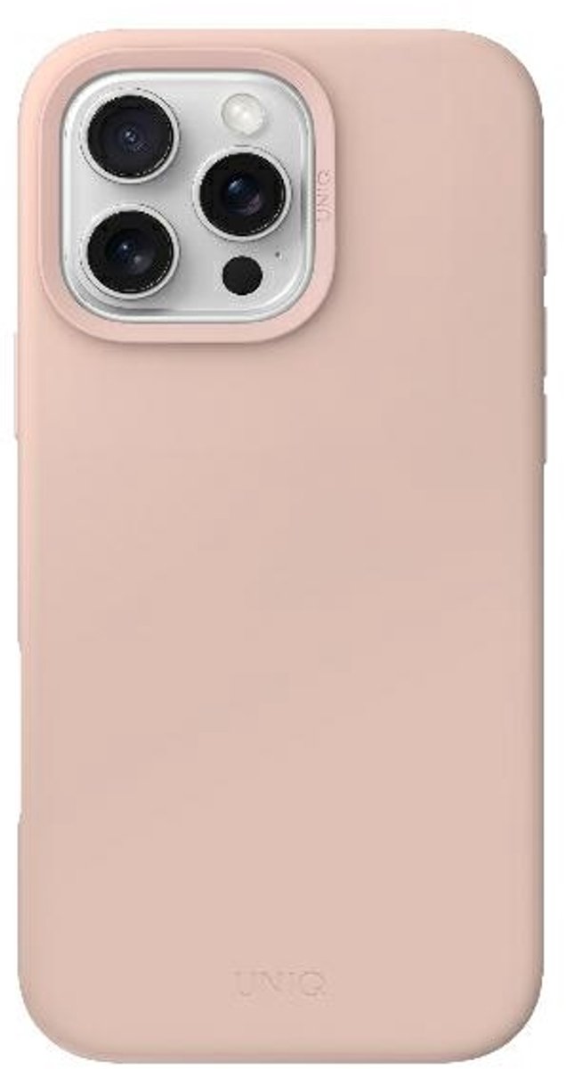 UNIQ Lino Hue - Hoesje voor iPhone 16 Pro Max - Magclick Opladen - Rood
