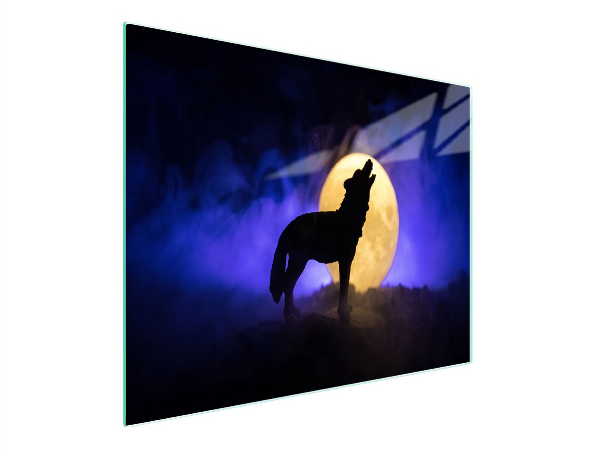 TMK ArtDeko - Snijplank - 52x30 cm - Glas - Wilk