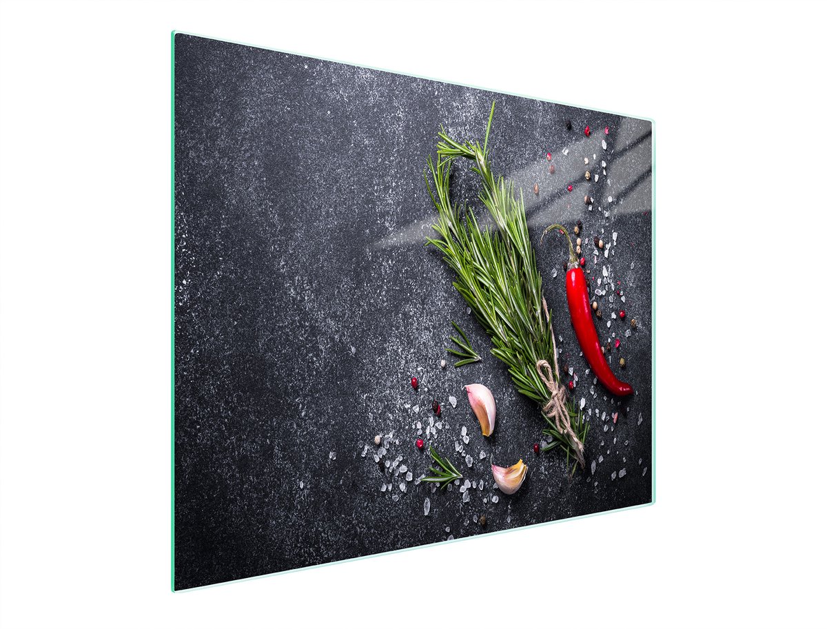 TMK ArtDeko - Snijplank - 52x30 cm - Gehard Glas - Antislip Voetjes