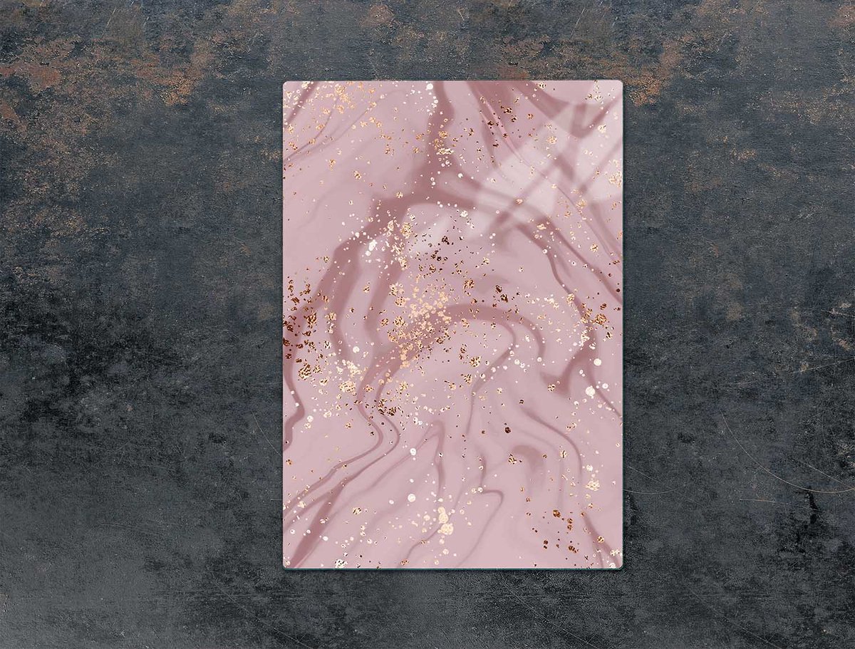 TMK ArtDeko - Snijplank - 35x52 cm - Marmereffect - Glas