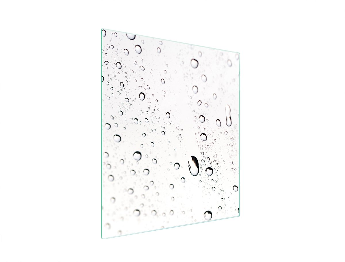 TMK ArtDeko Serie - Snijplank Glas - 45x52 cm - Kleurvolle Druppels - Stevig Veilig