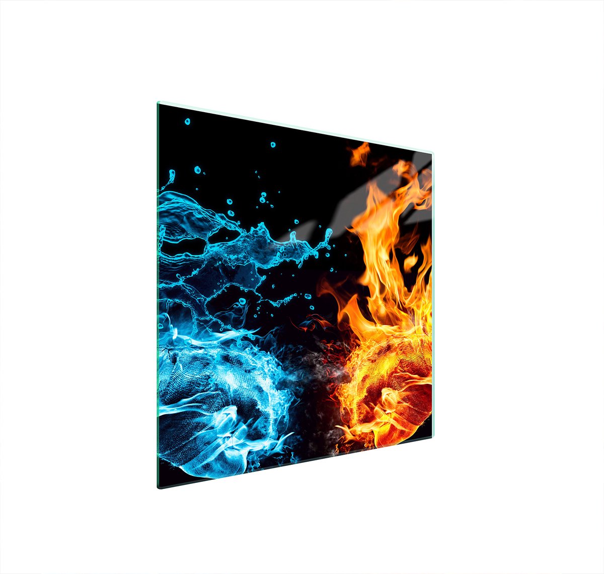 TMK ArtDeko Serie - Glazen Beschermplaat - 50x52 cm - Veilig - Modern