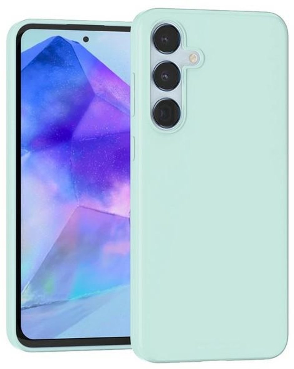 Mercury Soft Serie - Hoesje voor Samsung Galaxy A55 - Mint - Elegant Design - Duurzaam