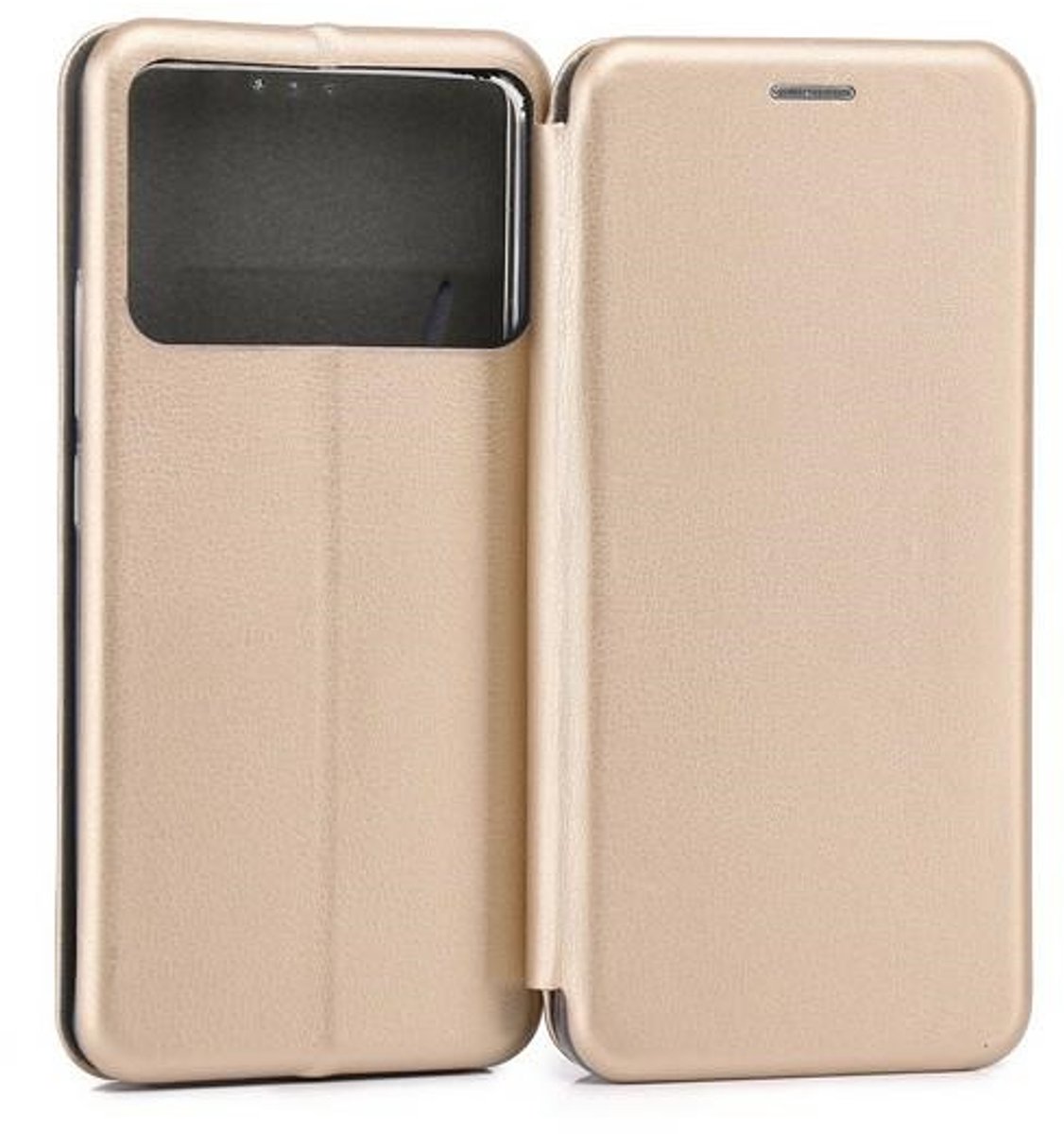 Beline Book Magnetic - Goudkleurige Flip Case - Poco F6 Pro