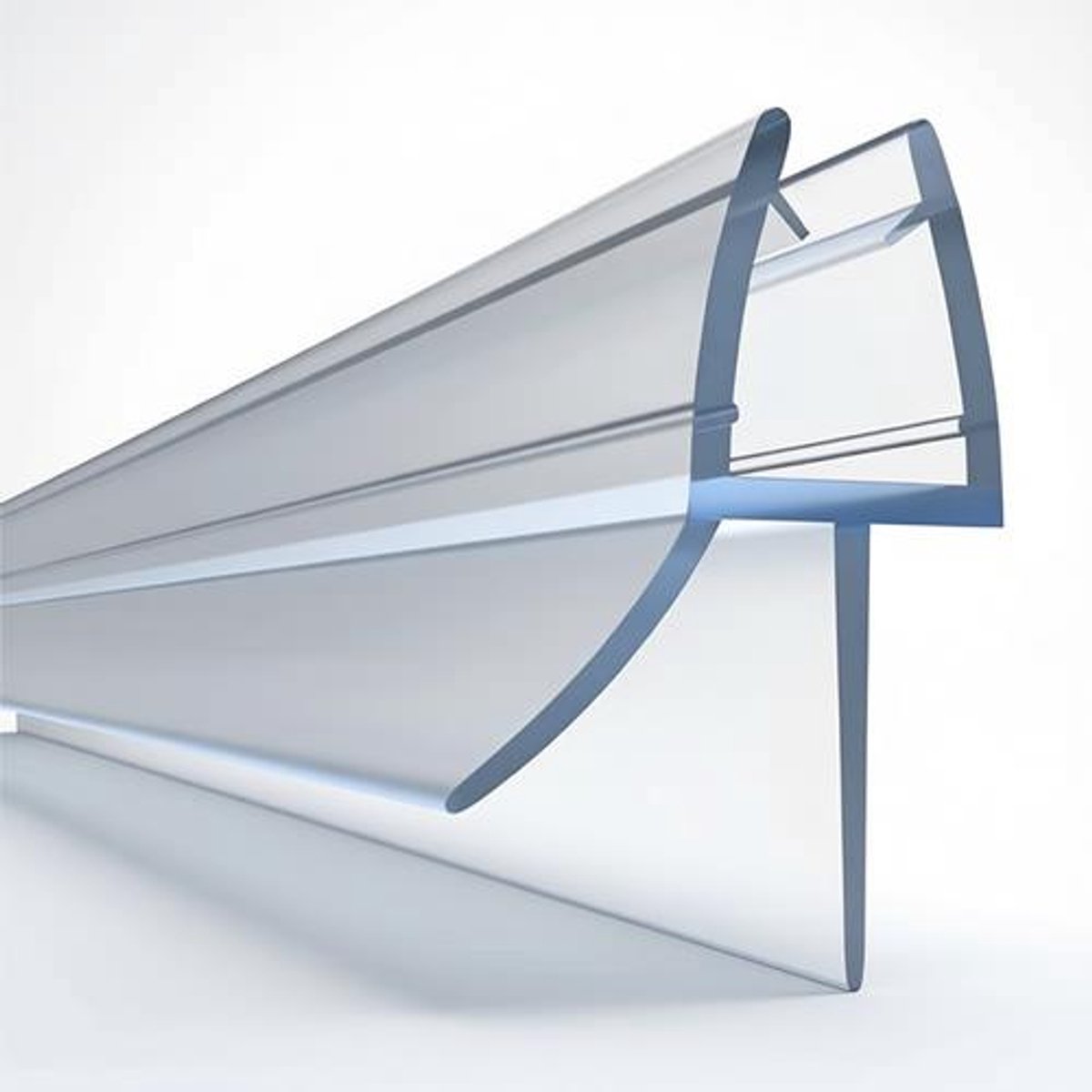 Douchedeur afdichting 870 mm voor glas 4-6 mm, waterdichte rubberen strip, opening tot 20 mm