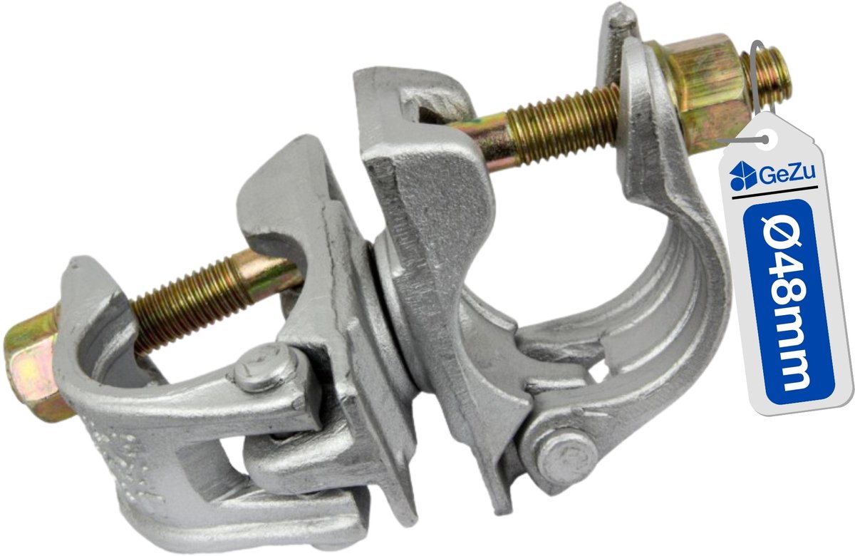 GeZu Impex Steiger Draaikoppeling 48 x 48 mm en 48 x 60 mm Thermisch Verzinkt
