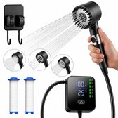 Oplaadbare Camping douche met 2 waterfilters - 24x douchebeurten - 3 Standen (Mist, Normaal, Vol) - Buitendouche voor kamperen, honden, auto, fiets en camper - Draagbare - FLOAT Oasis
