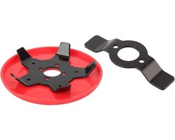 Onkruidmaaier Hoofd - Trimmer Kop - Gazon Onderhoud - Mangaanstaal Snijder - 15 cm Diameter - Rood en Zwart