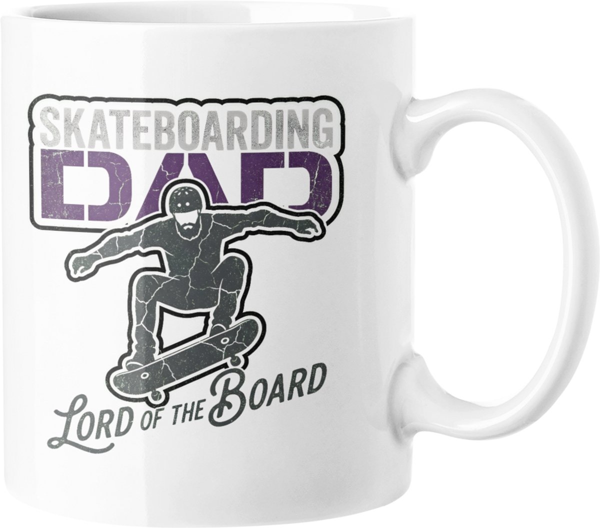 Skateboarding Dad Koffiemok - Lord van het Board Retro Skater Cadeau voor Vader