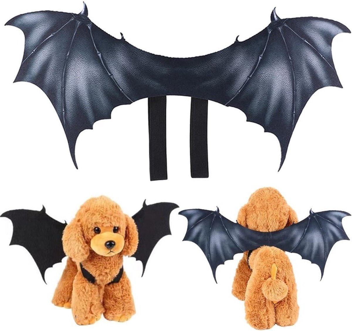 Halloween Bat Wings voor Huisdieren - Kostuum Accessoires voor Honden en Katten - Ideaal voor Feestdagen en Verkleedpartijen (S)