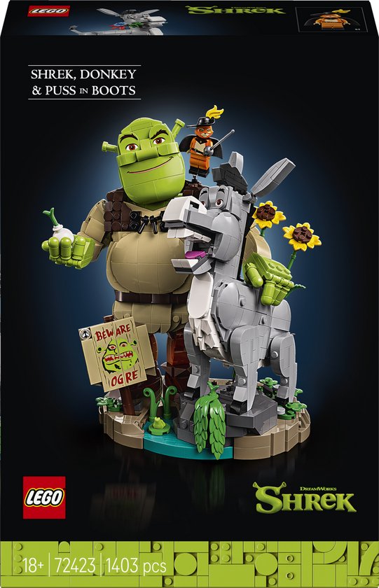 LEGO® Shrek: Shrek, Ezel en de Gelaarsde Kat - 72423