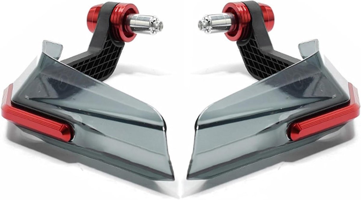 Motor Handkappen - Stuurkappen Beschermers - Motor Rijden - Slagvast Aluminium ABS - Set van 2 - Rood