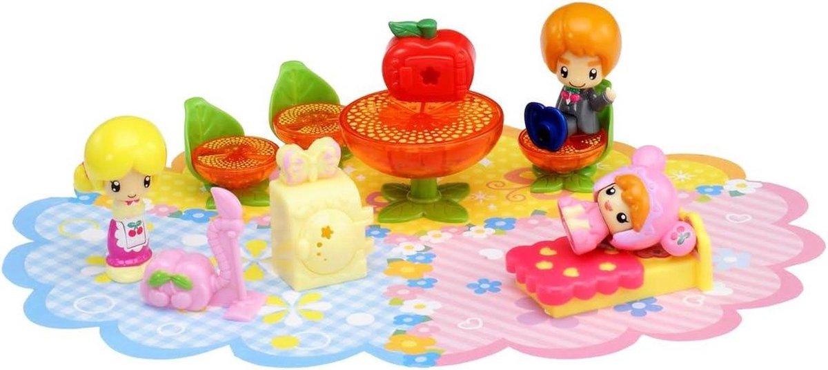 Familie Poppenhuis Set - Poppenhuis Figuren - Rollenspel Spelen - Compleet Gezin - 29.8 x 20.2 cm - Multicolor