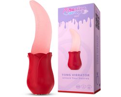 Desiredrops® Tong Vibrator met Lick-beweging – 10 Tongstanden & 10 Vibratiestanden – Waterdicht – Clitoris Stimulator – Vibrators voor Vrouwen – Sex Toys voor Vrouwen