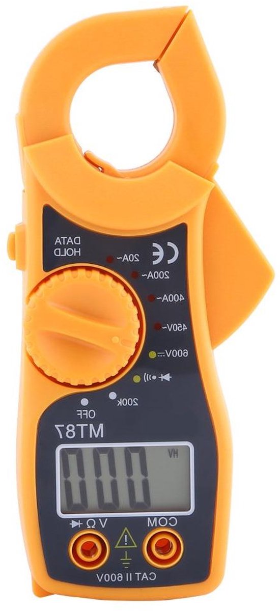 Digitale Multimeter - Stroomtang Tester - Elektrische Metingen - Contactloze Spanningsdetectie - 6000 Counts - Grijs