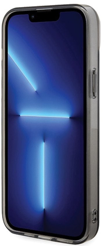 Coque rigide iPhone 15 Plus Karl Lagerfeld – Monogram Ikonik – Zwart