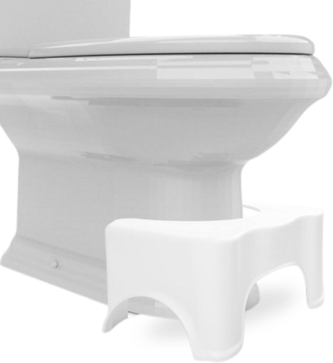ESSENTOO Toiletkrukje - WC Krukje - Toilet - Opstapkrukje voor kinderen - Toilet Krukje Peuter - WC Krukje Volwassenen - Poepkrukje - WC Trapje - WC Krukje voor de juiste houding