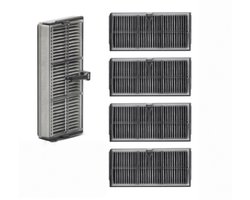 5 stuks HEPA-filteraccessoires-voor Dreame L10s Ultra Gen 2 / X40 Ultra / X40 Master / L40 Ultra / L10s Pro Ultra / X30 Ultra / L10s Ultra Gen 3 stofzuiger-actieve koolstoffilter-reserveonderdelen