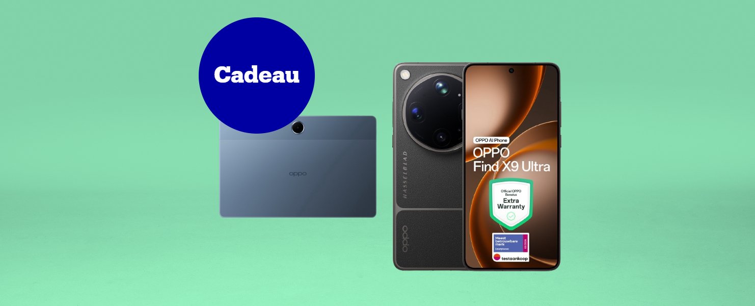 Bij een OppoX9 gratis