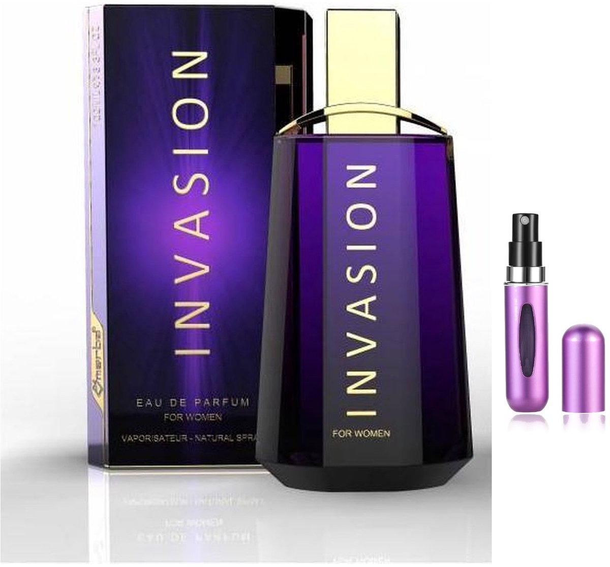 Omerta - Invasion - Eau de Parfum - 100 ml inclusief hervulbare tasverstuiver (willekeurige kleur)