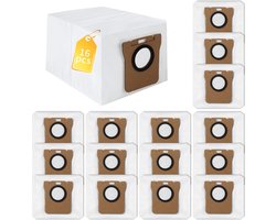 16 stuks stofzakken voor Dreame L10s Ultra / L10 Ultra / L20 Ultra /S10/S20, compatibel met Xiaomi X10+ / X20+/X10/X20/L10/M40 stofzak vervangende stofzuigeraccessoires (3,2 l grote capaciteit)