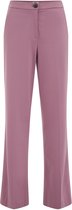 WE Fashion Dames wide leg pantalon met stretch