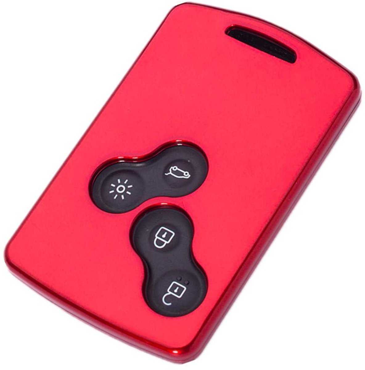 Allecto - TPU Soft Car Key Case - Sleutelbescherming - Rood - Geschikt voor Renault - Vervangende sleutelbehuizing - Voor verschillende modellen