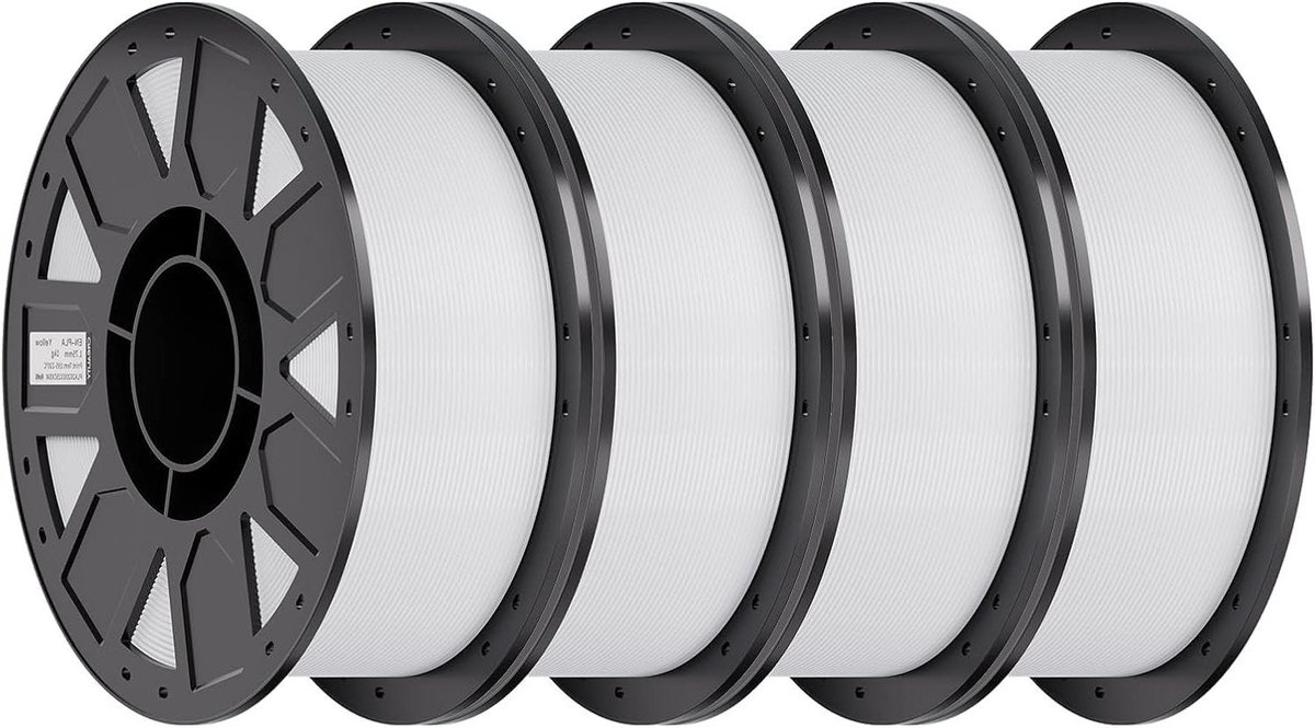 PETG Filament - 3D Printerdraad - 3D Prints Maken - Hoge Taaiheid Bestand - 4 kg - Wit