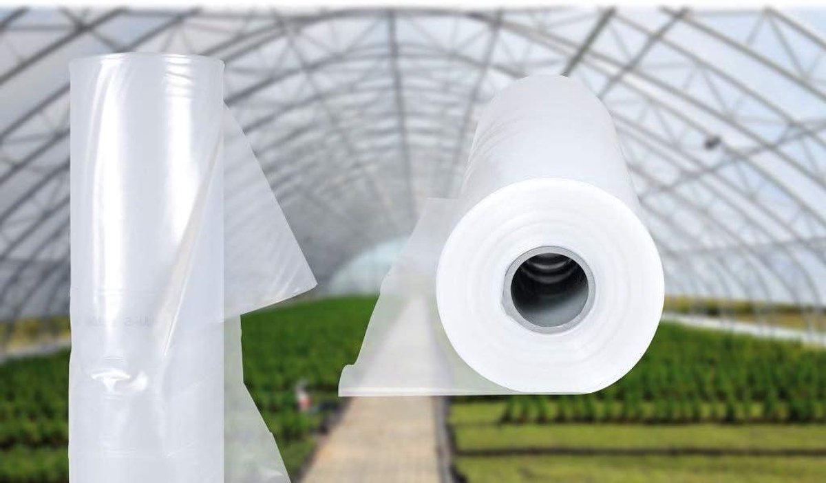 Broeikasfolie - Tuinfolie Tarpaulin - Planten Beschermen - Hoge Lichttransmissie - 250 mu dik - Transparant