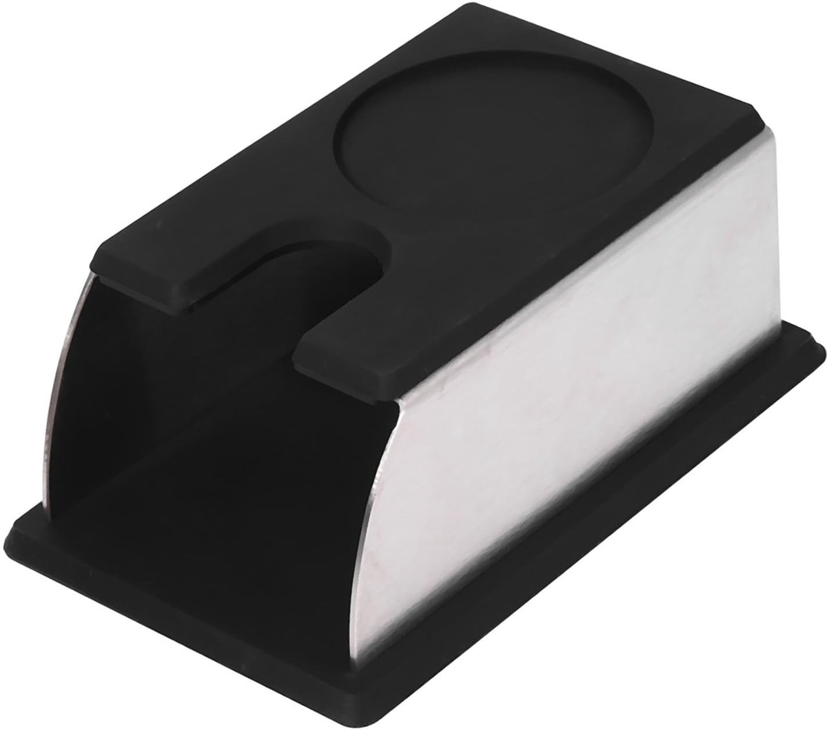 Allecto - Coffee Tamper Stand - Koffie Accessoires - Stabiele Coffee Tamper Station - Zwart - Koffie Poeder Stand - Geschikt voor Koffieliefhebbers...