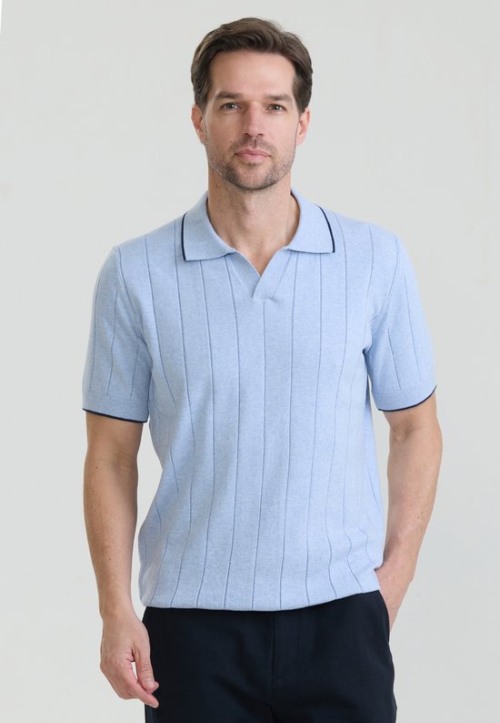 Felix Hardy Polo Shirt Korte Mouwen 100% Katoen Heren Blauw - M
