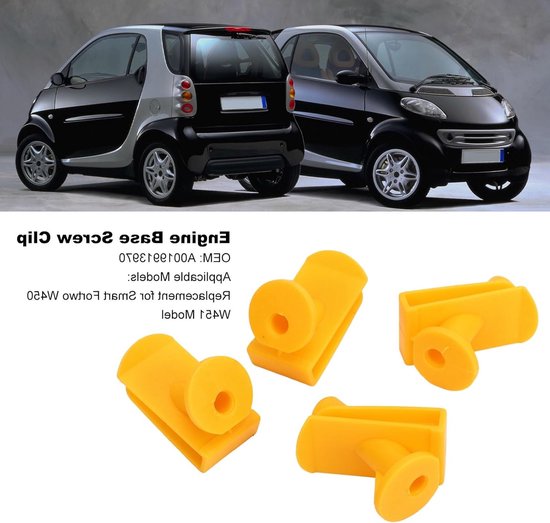 Ondersteuningsclips Set voor Smart Fortwo W450 W451, 8 Stuks Motorbevestiging en Vervangingsclips voor Onderplaat — afbeelding 5