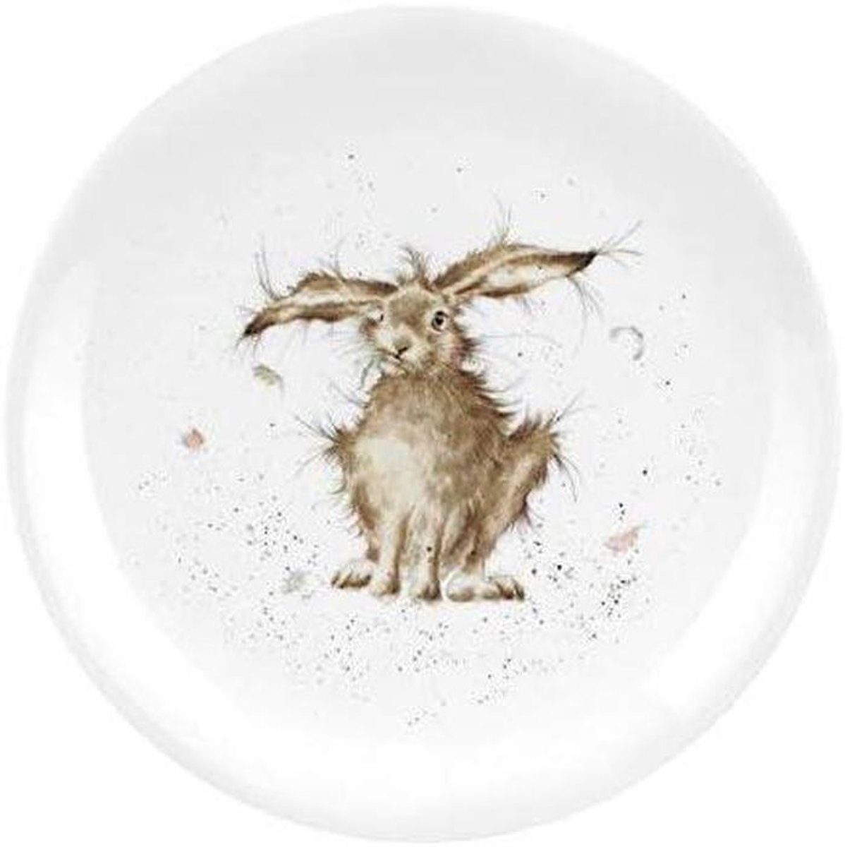 Woestijn Coupe Plaat - Dinerbord Rond - Taart Serveren - 4 Ontwerpen - 20 centimeter - Wit