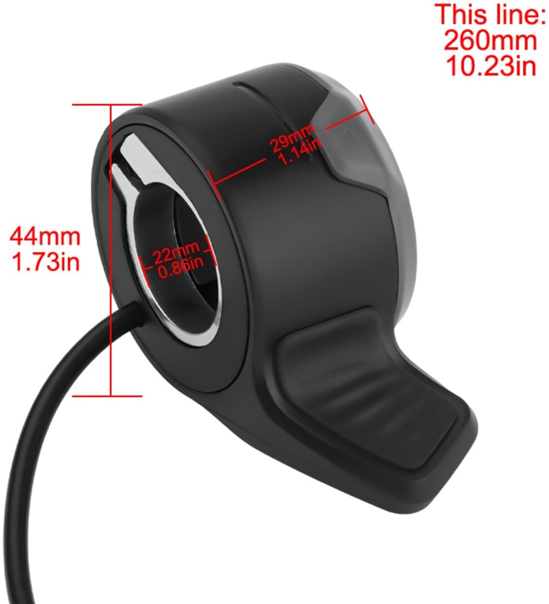 Allecto - Duimversneller - Gashendel - Optimaal accessoire - Zwart - Accelerator - Verbeter elektrische scooter ervaring - Geschikt voor Niu KQi2 -... – foto 2