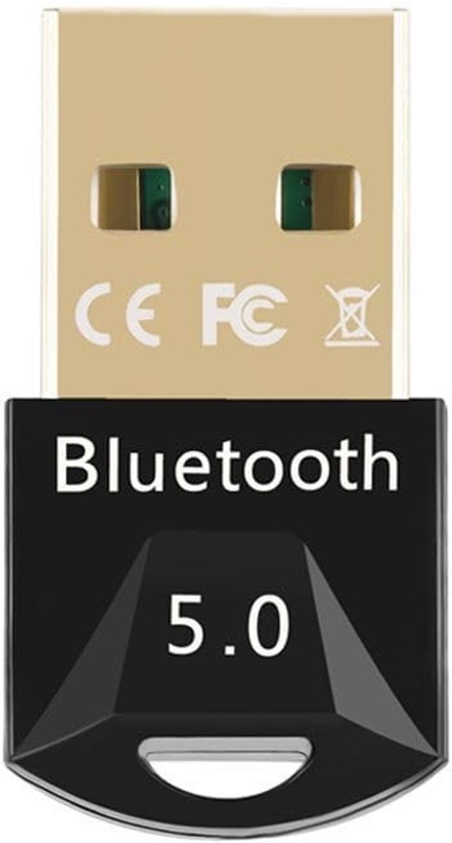 Allecto - Bluetooth USB-dongle stick - Bluetooth 5.0 adapter - Draadloze audiozender - Compact formaat - Geschikt voor Windows, Mac, Linux