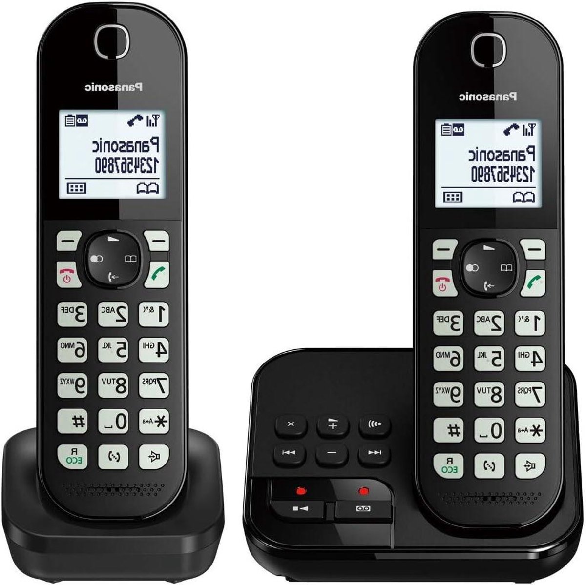 Draadloze DECT Telefoon - Huistelefoon Seniorentelefoon - Thuis Bellen - Ruisonderdrukking - 720 Gram - Zwart