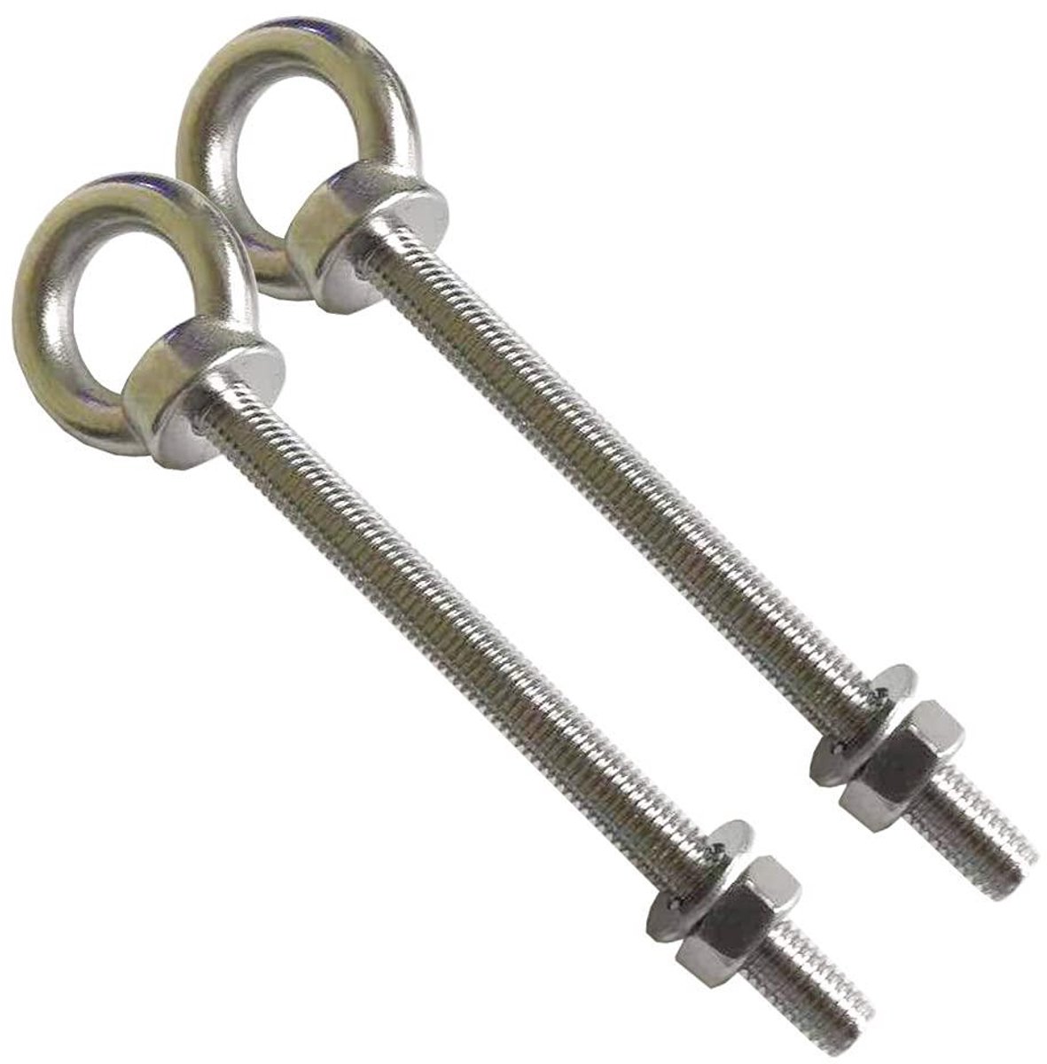 Hangmat Ophangset - Schommel Hangers - Buiten Ontspannen - Roestvrij Staal 304 - M8 5.3 Inch - Zilver
