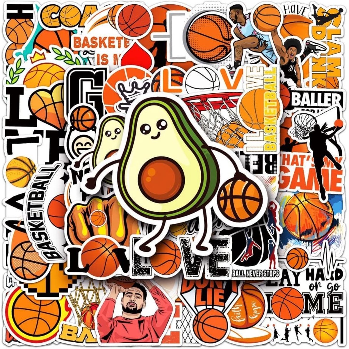 Vt Goods - Basketbalstickers - Graffitistickers - Waterdicht - Pvc