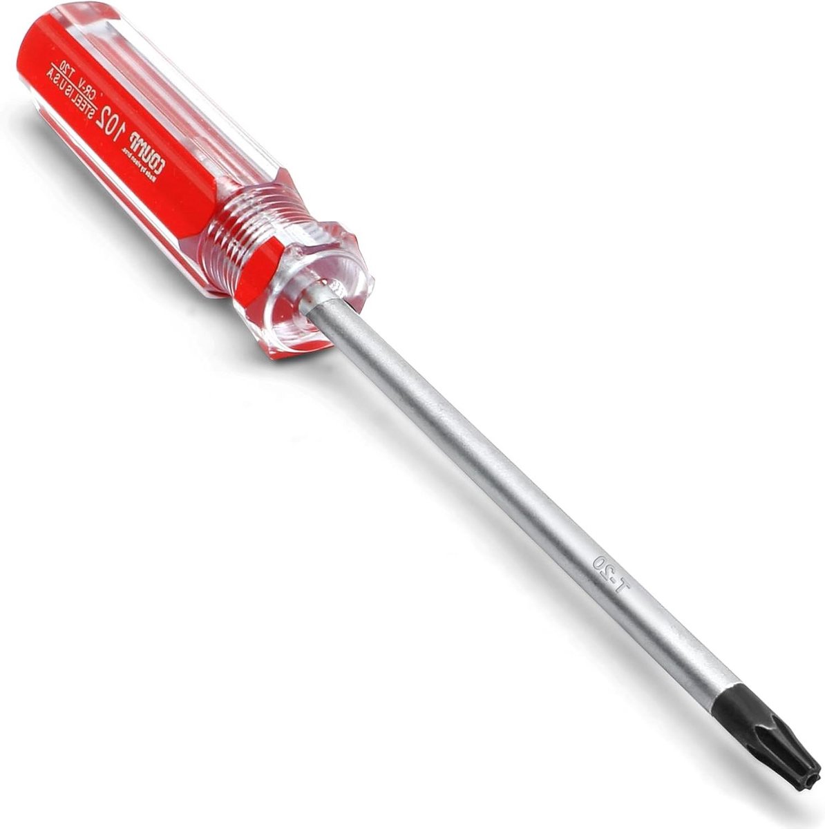 Torx Schroevendraaier - Beveiliging Schroevendraaier - Apparaten Repareren - Magnetische Tip - T20 x 100mm - Rood