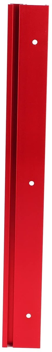 Allecto - T-Slot Mitre Track Jig - Aluminiumlegering - 400mm - Geleiderail Houtbewerking - Geschikt voor Tafelzagen - Rood
