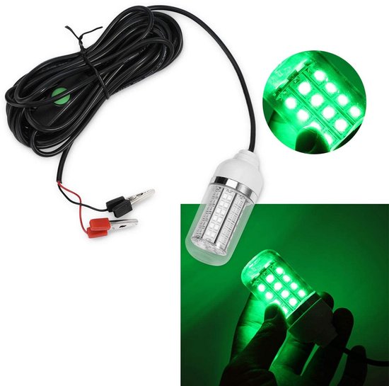 Allecto - Onderwatervissen Lamp - Fishfinder Light - Waterdicht en Anti-Roest - 108LED Beads - Onderwaterlicht - Geschikt voor Vissers - Kleur: Groen — afbeelding 5