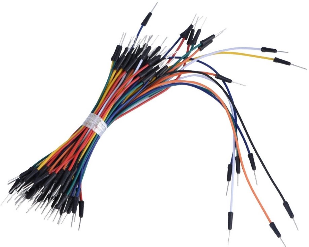 VT Goods - Overbrugingsdraden - Breadboard kabel - Soldeervrije flexibele kabelkit - Meerkleurig - Startdraden 65 stuks - Geschikt voor protoboard -...